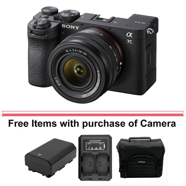 Sony Alpha a7C II Mirrorless Digital Camera with 28-60mm Lens (Black)